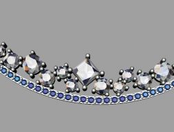 Бриллиантовое колье 3D модель