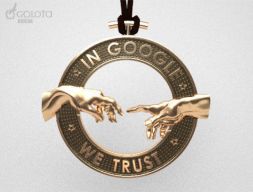 Мы доверяем Google - creazione - оригинальная модель кулона для 3D-печати