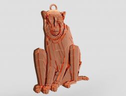 Ожерелье обезьяны 3D модель