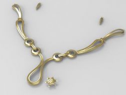 Ожерелье Волна 3D модель