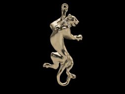 Кулон-львица-3dm stl 3D модель