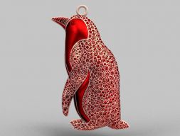 Ожерелье с пингвинами 3D модель