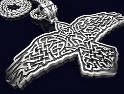 Ожерелье кельтского бога-ворона Одина 220 3D модель