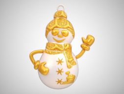Ожерелье снеговика 3D модель