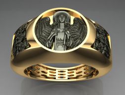 кольцо с иконой 3D модель