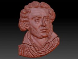 Александр Пушкин 3D модель