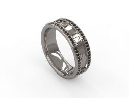 Мужское кольцо 33 3D модель