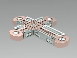2 цвета Fashion Cross 3D модель