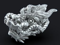 3D модель головы дракона