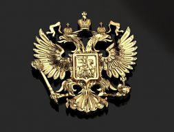 Герб россии 3D модель