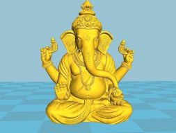 GANESHA SILVER CAST MODEL Модель для 3D печати