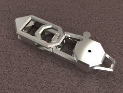 Замок восьмигранный карабин 3D модель