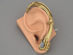 Серьги-каффы 3D модель
