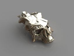 Подвеска с маской черепа для 3D-печати 3D-модель 3D-модель