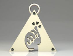 Подвеска с буквой для мужчин и женщин Ювелирная подвеска 3D модель