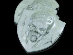 Кулон с черепом инопланетянина 3D модель