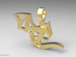 Подвеска Baby Dragon 3D модель