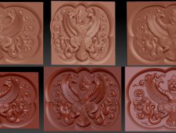 Барельеф Гаруда Бали для модели 3D печати с ЧПУ