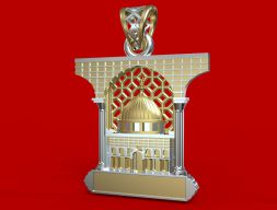 Кулон мечети Аль-Акса 3D модель