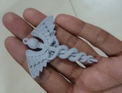Кадуцей 3D модель