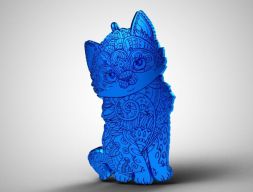 Подвеска с котом 3D модель