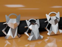 Подвеска с котом 3D модель