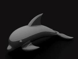 Модель 3D-печати дельфина