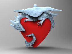 Сердце дракона 3D модель