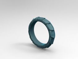 DC007R - кольцо с кольцом из чешуи дракона унисекс 3D модель