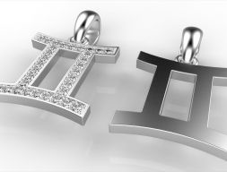 Подвеска Близнецы 3D модель