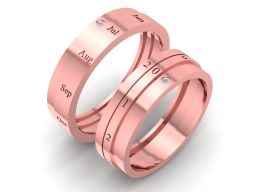 месяц и день помолвочное кольцо 805 3D модель