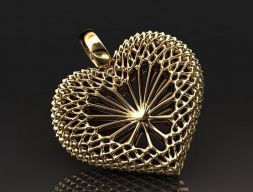 Подвеска Сердце 007 3D модель