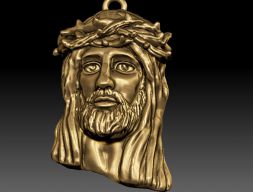 Кулон с Иисусом 3D модель