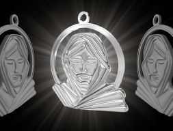 Кулон с Иисусом 3D модель