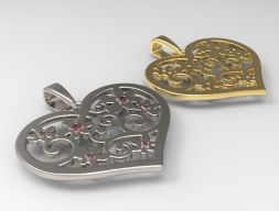 Кулон любви 3D модель