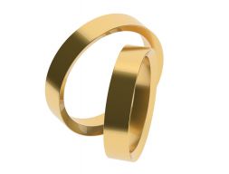 Простое помолвочное кольцо 40 65 РАЗМЕРОВ 3D модель