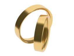 Простое помолвочное кольцо 42 65 РАЗМЕРОВ 3D модель