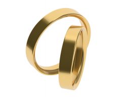 Простое помолвочное кольцо 43 65 РАЗМЕРОВ 3D модель