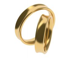 Простое помолвочное кольцо 44 65 РАЗМЕРОВ 3D модель