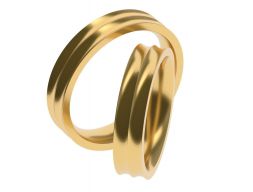 Простое помолвочное кольцо 46 65 РАЗМЕРОВ 3D модель