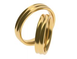 Простое помолвочное кольцо 47 65 РАЗМЕРОВ 3D модель