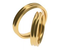 Простое помолвочное кольцо 49 65 РАЗМЕРОВ 3D модель