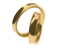 Простое помолвочное кольцо 50 65 РАЗМЕРОВ 3D модель