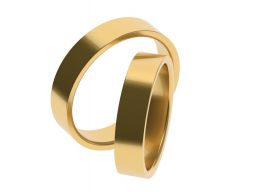 Простое помолвочное кольцо 5 65 РАЗМЕРОВ 3D модель