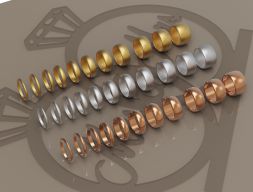 Простое помолвочное кольцо 3D модель