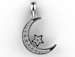 Подвеска Moon Star 3D модель