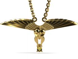 OWL GOLD Подвеска 3D модель