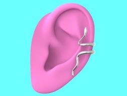 Модель 3D-печати змеиного наушника