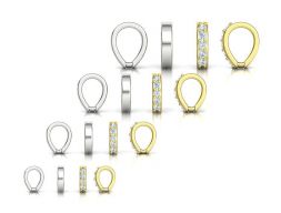 BAIL LOOPS COLLECTION FLAT и с КАМНЯМИ для подвесок 3D модель