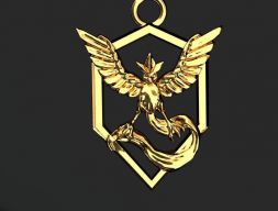 Подвеска Птица 3D модель